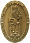 Drittes Reich
Einseitige, ovale Bronze-Kühlerplakette 1935 der NSKK-Motorbrigade Nordsee, Heide-Gelände-Orientierungsfahrt. 72 X 102 mm. Hersteller S...