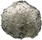 Gegossener Silberklumpen, laut RFA 995/1000 fein. 91 X 83 X 15 mm; 596,45 g. (entspricht ca. 16 Taels)