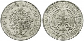 Kursmünzen
5 Reichsmark Eichbaum Silber 1927-1933
1927 F. sehr schön