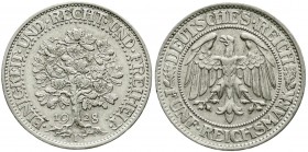 Kursmünzen
5 Reichsmark Eichbaum Silber 1927-1933
1928 F. vorzüglich