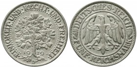 Kursmünzen
5 Reichsmark Eichbaum Silber 1927-1933
1929 D. sehr schön