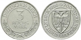 Gedenkmünzen
3 Reichsmark Lübeck
1926 A. vorzüglich