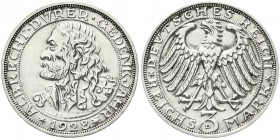 Gedenkmünzen
3 Reichsmark Dürer
1928 D. gutes vorzüglich, leicht berieben