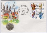 Gedenkmünzen der DDR
5 Mark Meißen 1983 A. Eingelegt in Numisbrief v. 30.08.1985.
prägefrisch