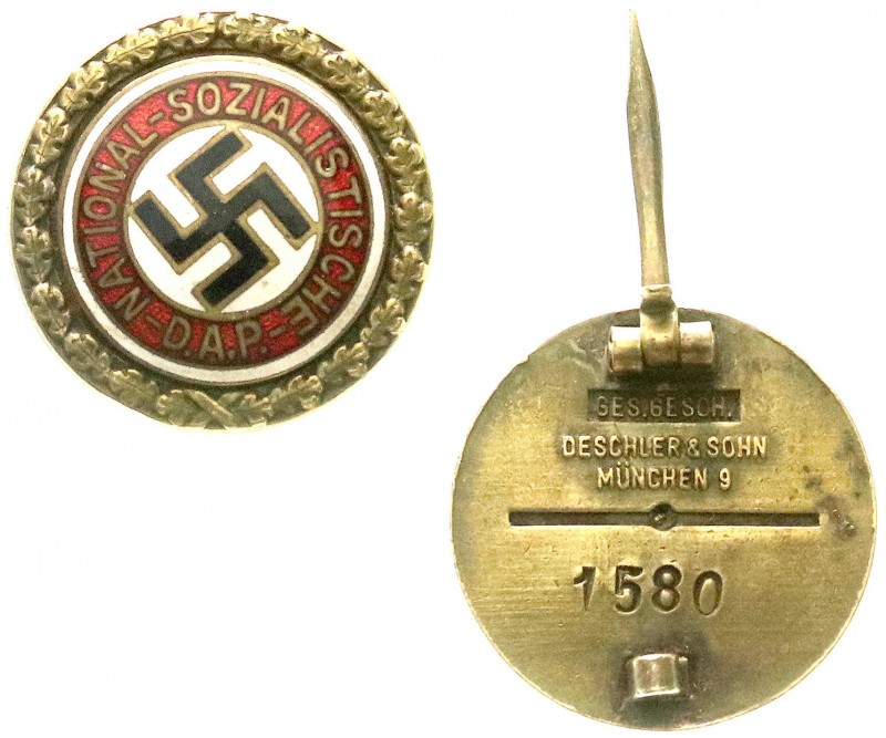 Deutschland
Drittes Reich, 1933-1945
Goldenes Ehrenzeichen der NSDAP, große Au...