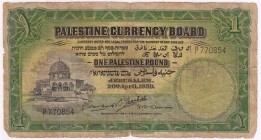 Ausland
Palästina
Britische Administration, 1917-1948
1 Pound 20.4.1939. IV, selten