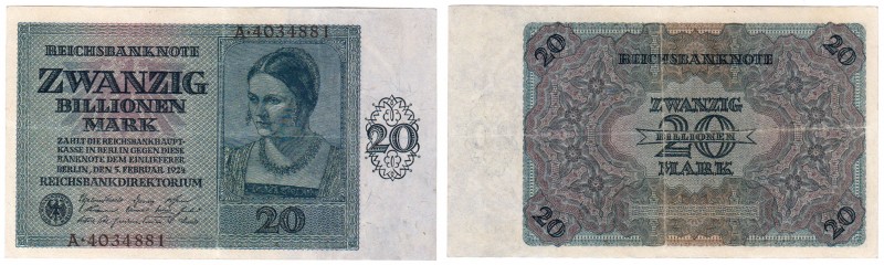 Die deutschen Banknoten ab 1871 nach Rosenberg
Deutsches Reich, 1871-1945
20 B...