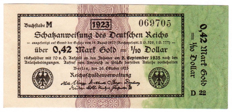 Die deutschen Banknoten ab 1871 nach Rosenberg
Deutsches Reich, 1871-1945
0,42...