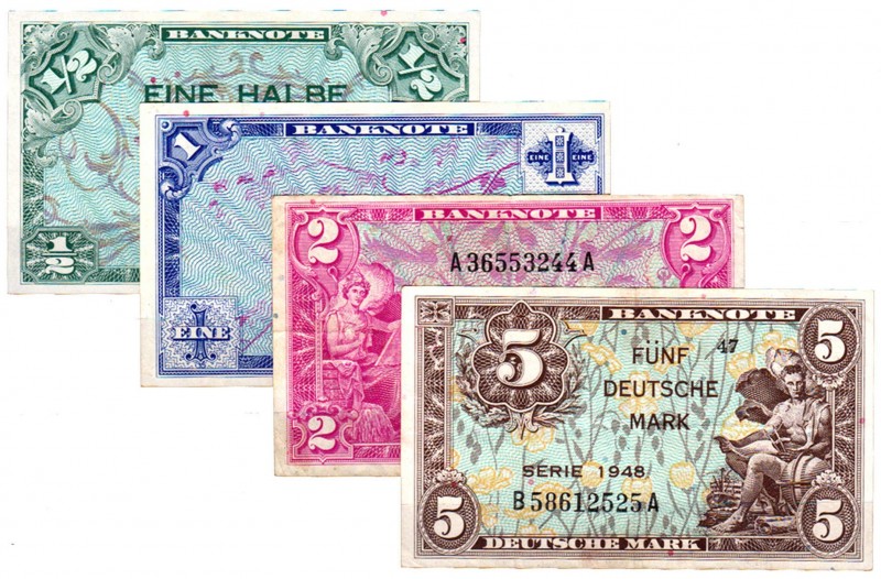 Die deutschen Banknoten ab 1871 nach Rosenberg
Westliche Besatzungszonen und BR...