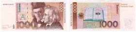 Die deutschen Banknoten ab 1871 nach Rosenberg
Westliche Besatzungszonen und BRD, ab 1948
1000 Deutsche Mark 1.10.1993 Serie AG/Y.
I-