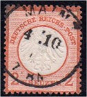 Deutschland
Deutsches Reich
2 Kr. Freimarke 1872, sauber gestempelt, geprüft Krug BPP. Mi. 400,-€.
*
