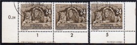 Deutschland
Deutsche Demokratische Republik
75 Jahre Leipziger Zoo 1953, gestempelt, besseres Wasserzeichen XII, Druckvermerk und Druckereizeichen, ...