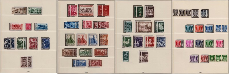 Lots und Sammlungen
Saarland 1947-1959 **/gest.: Bis auf Block 1 und 2 fast kpl...