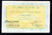 Belgium 1 Franc 1914
Commune de La Reid