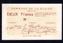 Belgium 2 Francs 1914
Commune De La Gleize