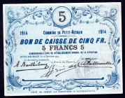 Belgium 5 Francs 1914
Commune de Petit-Rechain
