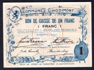 Belgium 1 Franc 1915
Commune de Hodimont