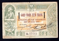 Belgium 1 Franc 1915
Stad Brugge