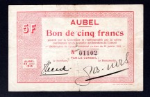 Belgium 5 Francs 1915
Commune D`Aubel