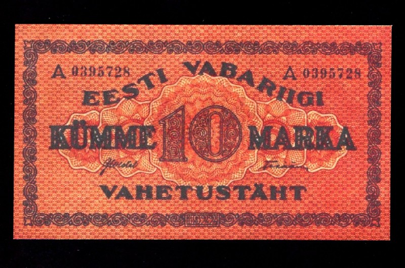 Estonia 10 Marka 1922 Collectors Copy!
P# 53b; UNC