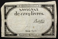France 5 Livres 1793
P# A76; 10 Brumaire An II (31.10.1793); # 6310