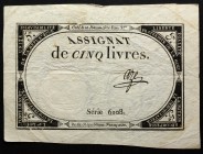 France 5 Livres 1793
P# A76; 10 Brumaire An II (31.10.1793); # 6108