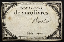 France 5 Livres 1793
P# A76; 10 Brumaire An II (31.10.1793); # 12901