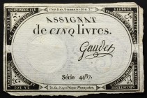 France 5 Livres 1793
P# A76; 10 Brumaire An II (31.10.1793); # 4487