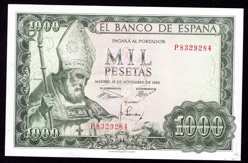 Spain 1000 Pesetas 1965
P# 151. XF but folded