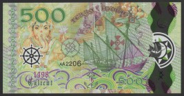 India Portuguese 500 Escudos 2017
UNC; Claro Ventana Polymer; "Vasco Da Gama"