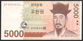 South Korea 5000 Won 2006
P# 55a; № EF 0531812 L; XF; "Scholar Yi"