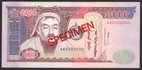 Mongolia 5000 Tugrik 1994 Specimen
P# 60s; № AA 0000000; Rare