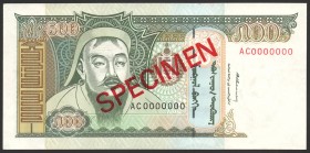 Mongolia 500 Tugrik 1997 Specimen
P# 58; № AC 0000000; Rare