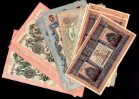 Russia Lot of 20 Banknotes 1912 - 1917
1 3 5 10 Roubles 1912 - 1917; Shipov