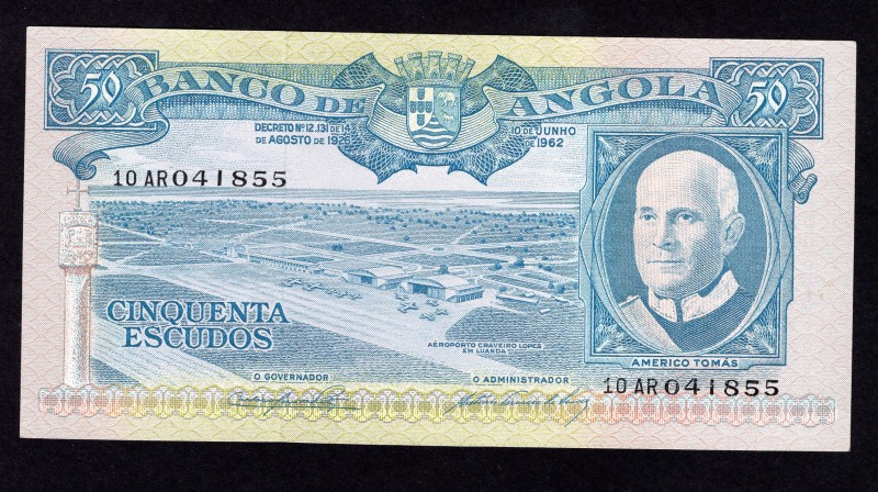 Angola 50 Escudos 1962
P# 93. 10.6.1962. AU-UNC.