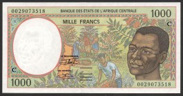 Central African States 1000 Francs 1993 -2000
P# 102C; Congo; UNC