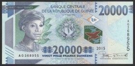 Guinea 20000 Francs 2015
P# 49; UNC