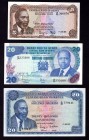 Kenya Lot of 3 Notes 1969 -1981
P# 6a, 7b, 21. VF-AU. Not common.