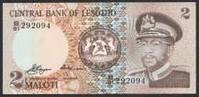 Lesotho 2 Maloti 1979
P# 1a; UNC; "King Moshoeshoe II"