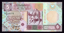 Libya 5 Dinars 2002
P# 50. UNC. Price in Pick 25$.