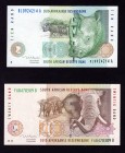 South Africa 10 & 20 Rand 1993
P# 123a, 124a. Signature 7. Not common. UNC.