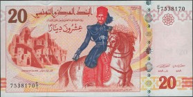 Tunisia 20 Dinars 2011
P# 93a; № E/1 7538170; UNC; "K. Et-tounsi"