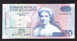 New Zealand 10 Dollars 1994
P# 182; UNC. Kate Sheppard.
