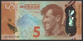 New Zealand 5 Dollars 2015
P# 191; UNC; Polymer; "Sir Edmund Hillary"