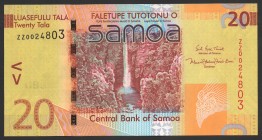 Samoa 20 Tala 2008 - 2017 Replacement
P# 40r; № ZZ 0024803; UNC