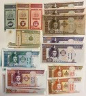 Mongolia Lot of 19 Banknotes
Different Dates & Denominations; VG/UNC