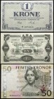 Scandinavia Lot of 3 banknotes
XF-UNC