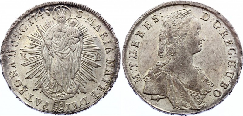 Holy Roman Empire Thaler 1745 KB (+VIDEO)
Dav# 1128, Her# 569; Maria Theresia. ...