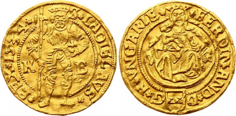 Hungary Dukat 1534 KB - Kremnitz
H# 895; Gold (.990) 3.50g; Ferdinand I