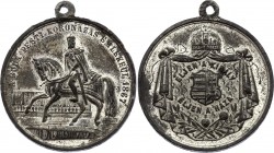 Hungary Zinc Medal 1867 Coronation in Budapest
Franz Joseph I Coronation in Budapest. Zinc. A Buda-Pesti Koronazas Emlekeul 1867.